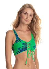 Load image into Gallery viewer, Maaji Lucky Clover Green Dazzling  4 way Reversible Bikini Top
