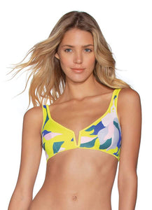 Maaji Submarine Yellow Victory Reversible Halter Bikini Top