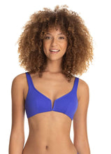 Load image into Gallery viewer, Maaji Campanula Blue Victory Reversible Halter Bikini Top
