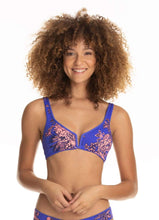 Load image into Gallery viewer, Maaji Campanula Blue Victory Reversible Halter Bikini Top
