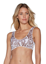 Load image into Gallery viewer, Maaji Sugar White Glee 4-Way Reversible Bralette Bikini Top
