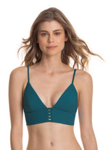 Load image into Gallery viewer, Maaji Rainforest Green Pilot Triangle Bikini Top
