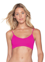 Load image into Gallery viewer, Maaji Hibiscus Pink Praia Reversible Bralette Bikini Top
