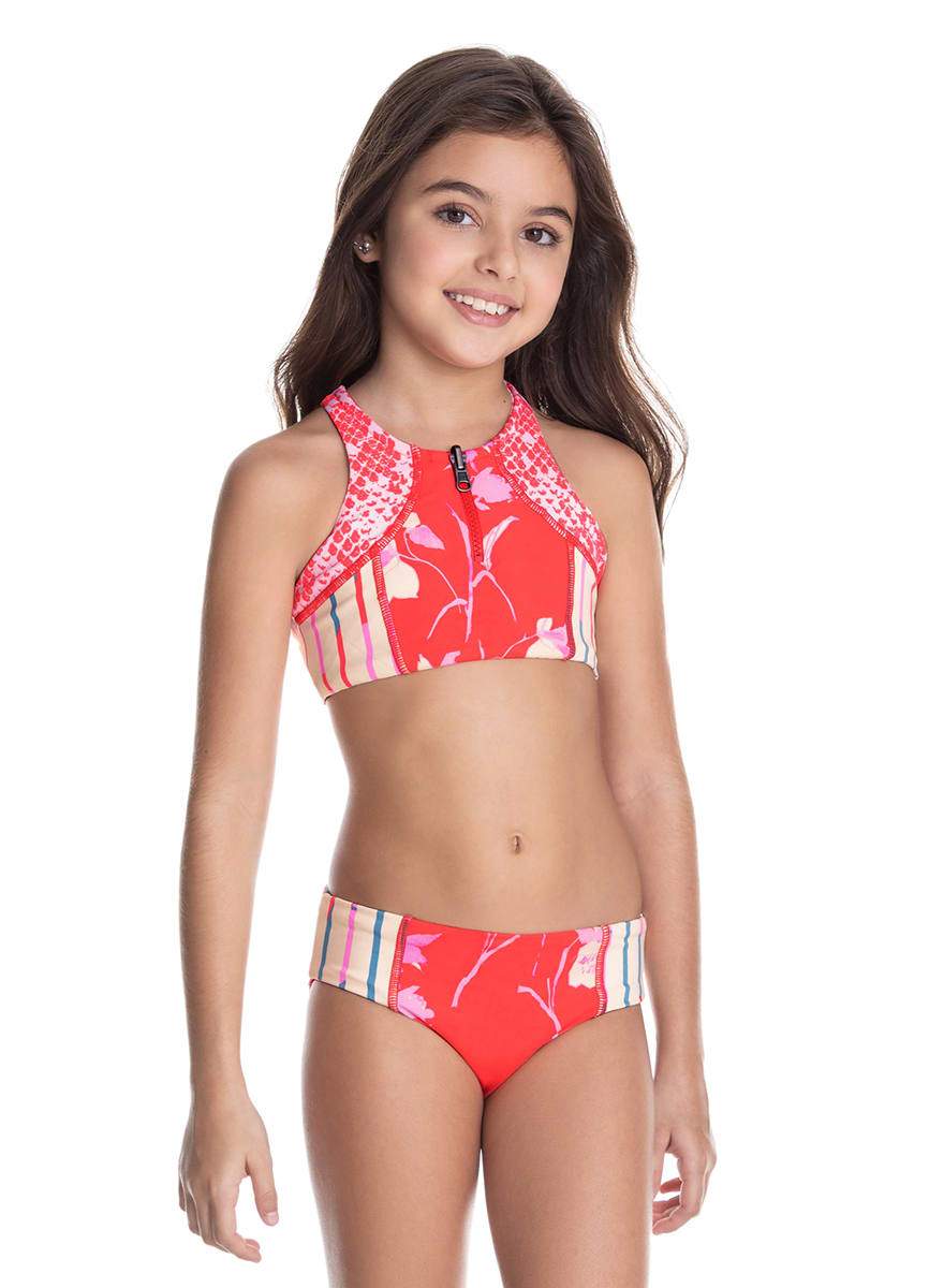 Maaji Pretty Python Reversible Girls Swimsuit