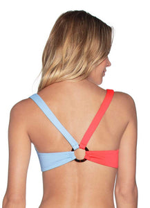 Maaji Mirrored Ring Sundeck Reversible Bralette Bikini Top
