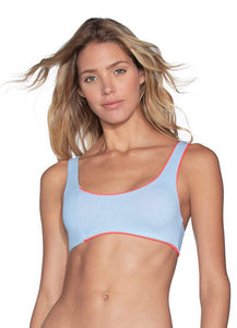 Maaji Mirrored Ring Sundeck Reversible Bralette Bikini Top