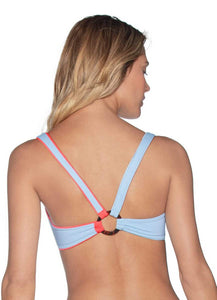 Maaji Mirrored Ring Sundeck Reversible Bralette Bikini Top