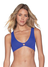 Load image into Gallery viewer, Maaji Pacific Blue Saline Reversible Halter Bikini Top
