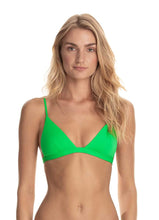 Load image into Gallery viewer, Maaji Lucky Clover Green Elle Triangle Bikini Top
